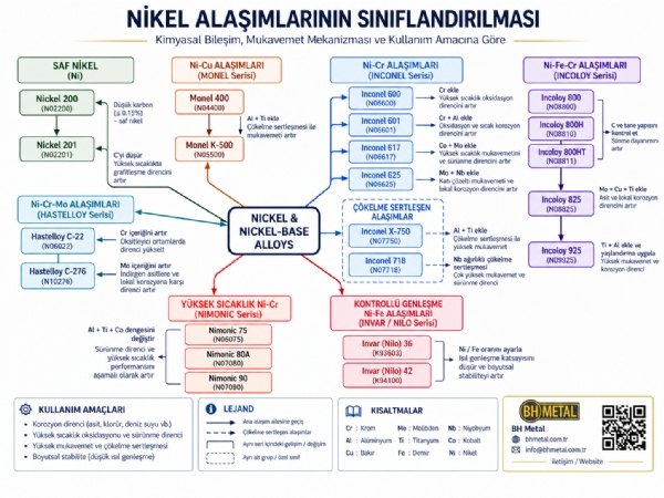 Nikel Alaşımlarının Sınıflandırılması
